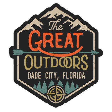 Dade City Florida The Great Outdoors Design 4-Inch Vinyl Decal Sticker