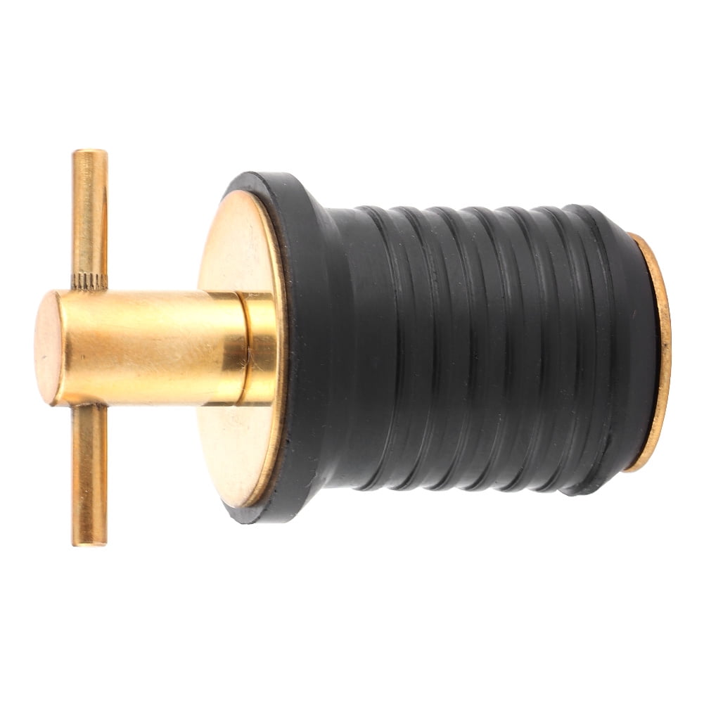 Ymiko Drain Plug For Boat Bilge,Marine Drain Plug,1in Rubber Brass
