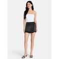 thumbnail image 2 of Madden NYC Women’s Asymmetrical Wrap Denim Skort, Sizes XXS-XXL, 2 of 5