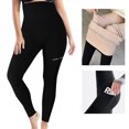 thumbnail image 3 of Gibobby Leggings Negros Mujer Leggings moda para mujer, cintura alta, levantamiento glúteos, aparamás leggings gruesos terciopelo（Negro， S), 3 of 5