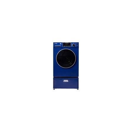 Equator Advanced Appliances All-In-One VENTED/VENTLESS Washer-Dryer 1.9cf/18lb  1400RPM 110V Midnight blue  Pedestal Midnight blue