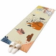 thumbnail image 2 of Western Cowboy Washable Runner Rugs 2'x6', Cowgirl Cactus Animal Leaf Boho Vintage Low Pile Throw Entryway Rug Non-Slip Sturdy Edge Binding Carpet for Indoor Bedside Entrance Bedside, 2 of 9