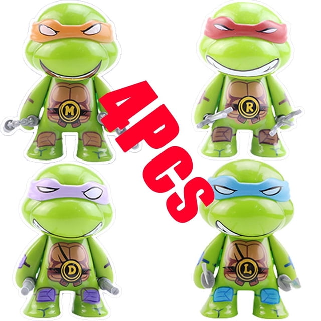 4 pcs or 6 pcs Teenage Mutant Ninja Turtles Action Figure TMNT Limited Edition Action Figures Action Figures Movable Model Toy
