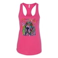thumbnail image 3 of Wild Bobby, Colorful Beagle | Dogs Love You | Dean Russo Art Animal Lover Ladies Racerback Tank Top, Raspberry, X-Large, 3 of 6