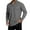 Grey, variant on Daznico Mens Shirts - Men's Long Sleeve Striped Shirt with Zippered Collar for Casual Everyday Wear - Shirts for Men,Color:White,Size:4XL