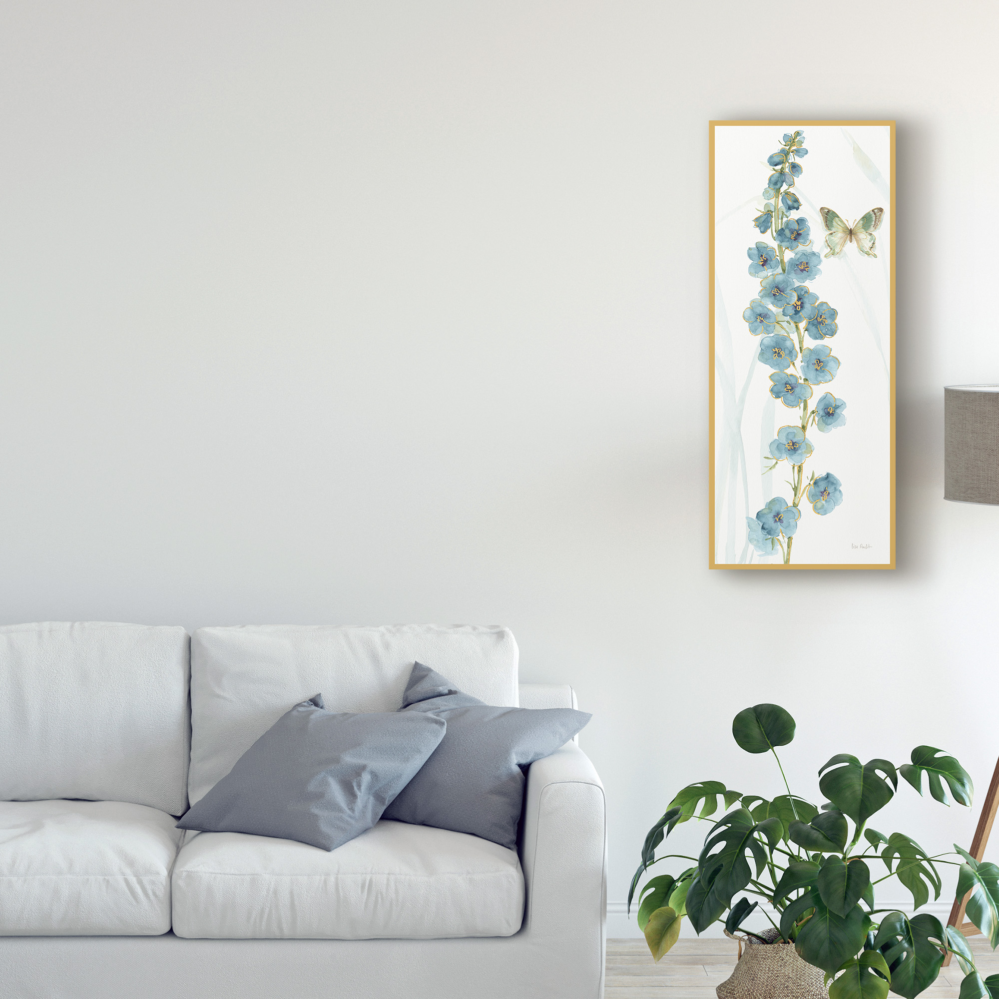 Trademark Fine Art 'Rainbow Seeds Flowers VI Butterfly' Canvas Art by Lisa Audit