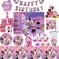 thumbnail image 2 of Artículos para fiestas de cumpleaños de Minnie Mouse y Donald Duck, vajilla, pulseras, pajitas, juguetes reutilizables, regalos para niños, decoraciones para fiestas, 2 of 5