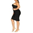 thumbnail image 3 of Hybrid & Company Women’s Sexy Bodycon Stretch Knee Length Midi Bandage Dress, 3 of 3