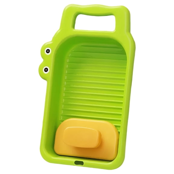 Mini Wash Board，Dienrx Portable Household Laundry Pad，Dorm Travel Camping Home School, Small Hand Washing Boards for Clothes, Training Laundry tool