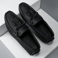 thumbnail image 4 of Men's Casual Loafers Slip On Leather Shoes Lightweight Driving Shoes Moccasins Classic Penny Loafer Flats Boat Shoes, 4 of 10