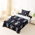 thumbnail image 5 of Erosebridal 3D Cartoon Animals Owl Twin Sheet Sets,Cute Stars Print Bedding For Boys Teens 3pcs, 5 of 6