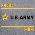 thumbnail image 3 of CafePress - Proud Army Mom Black And Gold T Shirt - Women's V-Neck Dark T-Shirt, 3 of 4