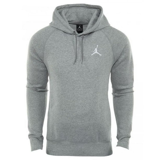 Jordan - Nike Mens Jordan Flight Pull Over Hooded Sweatshirt Light Grey ...