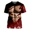 thumbnail image 4 of ALLLIST Spring Tops for Men 2024 Short Sleeve Crew Neck Red Muscle Gift T-Shirts Loose Printed Graphic Mens Dress Shirts, 4 of 6