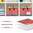 thumbnail image 6 of Starry Night over Sea Open Home Storage Bins Foldable Metal Frame Shelf Baskets 16.9x11.4x7.7in Water-Resistant, 6 of 8
