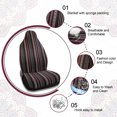 thumbnail image 3 of Funda De Asiento De Cubo Estilo Étnico De Coche Universal SUV Automotriz 10Pcs, 3 of 7