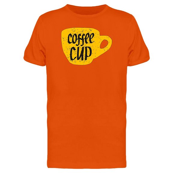 Yellow Coffee Cup Tee Men's - Men T-Shirt, Small