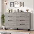 thumbnail image 6 of Garvee Farmhouse Dresser with 8 Drawers, 55 x 15.7 x 37.9", Gray, 6 of 8