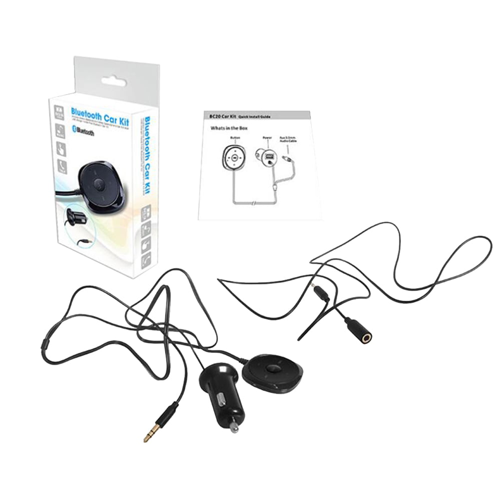 manipuleren Wijzerplaat routine Hands Free Wireless Bluetooth FM Transmitter Modulator A2DP Car Kit  Wireless Bluetooth MP3 Player 3.5mm Audio AUX TF card Slots With Dual USB  Car Charger - Walmart.com
