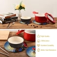 thumbnail image 6 of SKYSONIC Christmas Snowman Lantern Pot Holders Trivets, 2 Pcs Heat Resistant Trivets,Winter Snowflake Cotton Thread Weave Mats for Hot Pads Pans Pot Bowl Teapot for Kitchen Decor, 6 of 7