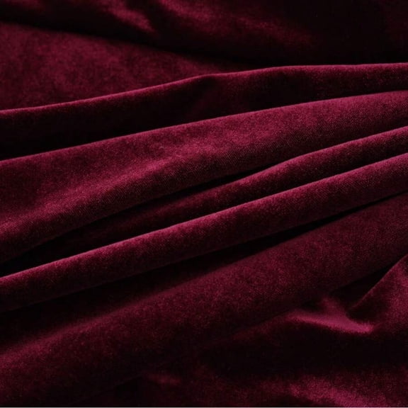 Velvet Tablecloth Rectangular 50x305cm Rich Burgundy For Wedding Party