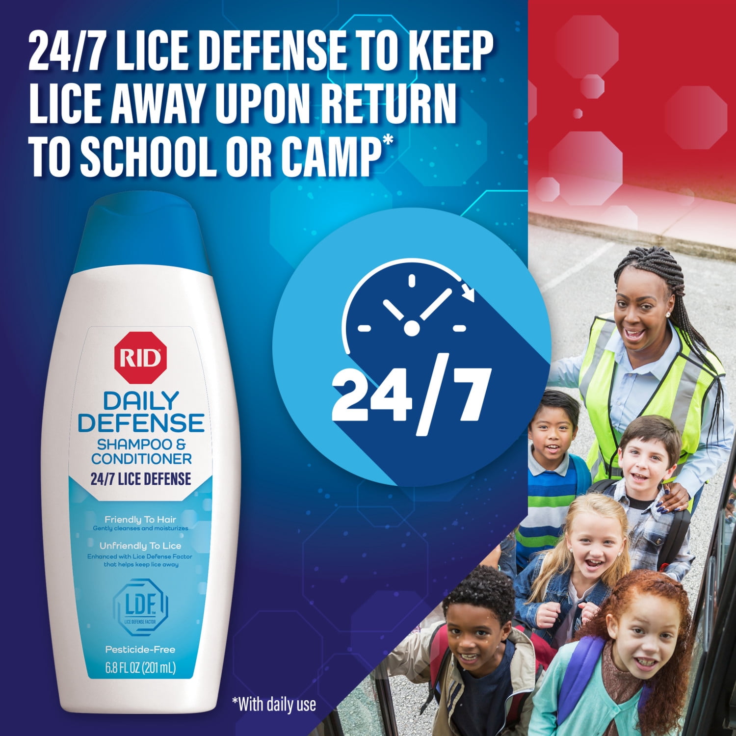 RID Super Max 5-in-1 Complete Lice Treatment Kit Kills Super Lice & Eggs + 24/7 Lice Defense