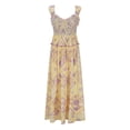 thumbnail image 4 of Vestido de Verano para Mujeres Sexy Moda Plegado Impresión sin Mangas Vestido de Cuello en V Poliéster, Falda Casual para la Playa Y la Fiesta, 4 of 7