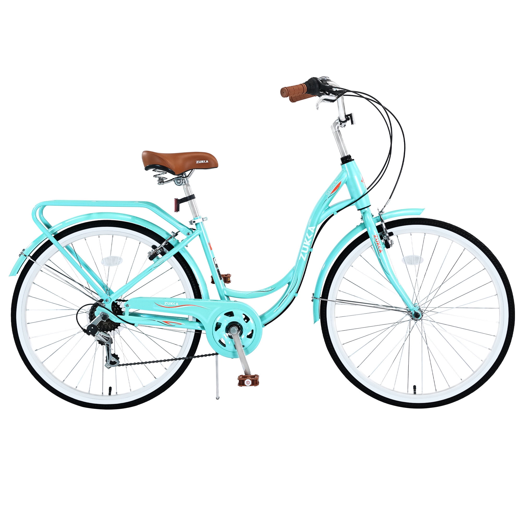 Road Bikes, 7 Speed, Steel Frame, Multiple Colors 26 Inch Ladies Bicycle, Green Mountain Bikes,Steel Bicycles, Fitness & Sports Outdoor Bikes