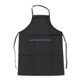 thumbnail image 1 of Miangastore Beauty Salon Apron Waterproof Working Clothes Multi-use Hairdressing Apron Front Lagre Pockets Protective (Black, Random Pocket Brim Color), 1 of 9