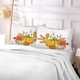 thumbnail image 5 of Pumpkin and Fall Leaves Pillowcases, Soft and Cozy Decor Giftsative Pillow Cases with Hidden Zipper for Bedroom, Sofa, Couch, Standard Size 20x26 Inches（367）, 5 of 6