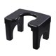 thumbnail image 1 of Squatting Toilet Stool Chair Portable Toilet Chair Slip Resistant Hygienic Bath Stool Multifunctional Commode Chair High Black Adult Version, 1 of 4