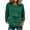 09#Dark Green, variant on Crew Neck Sweatshirt for Women Long Leeve Lightweight Pullovers with Zipper Pocket Casual Loose Trendy Going out Tops White XL