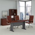 thumbnail image 2 of Bush Business Furniture Series A-C 79W x 34D Racetrack Oval Conference Table in Mahogany, 2 of 6