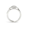 thumbnail image 3 of 3/8Ct TDW Diamond 10K White Gold Cluster Halo Engagement Ring, 3 of 5