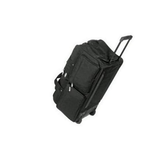 Everest 322WH-BK Sac de Sport à Roulettes de Luxe de 22 Po avec Poignée Télescopique