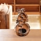 thumbnail image 3 of Quemador de incienso de reflujo de calabaza, estatua de calabaza para decoración de interiores, oficinas y hogares. Marrón, 3 of 7