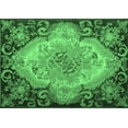 thumbnail image 1 of Ahgly Company Indoor Rectangle Medallion Emerald Green French Area Rugs, 3' x 5', 1 of 4
