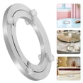 thumbnail image 1 of HEATSHAKING Rotating Dining Table Tray Aluminum Alloy Silver Modern Design 1Set for Exhibition, 1 of 8
