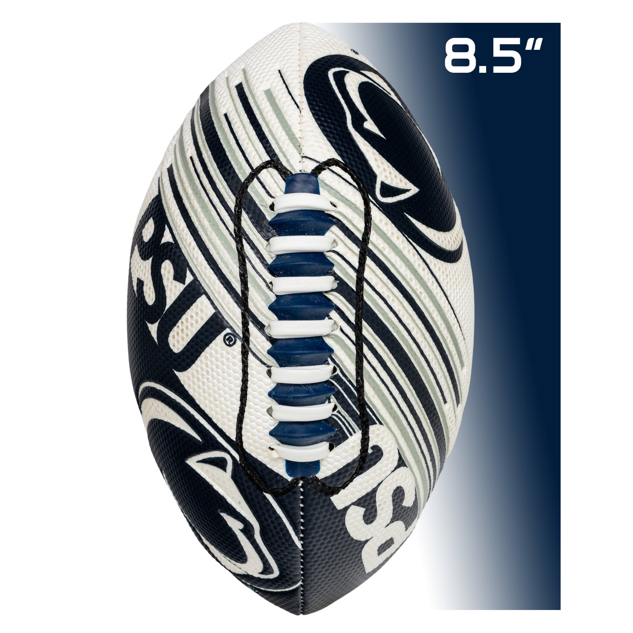 NCAA Penn State Football - Youth Mini Football - 8.5" Football- SPACELACE Easy Grip Texture- Perfect for Kids !