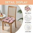 thumbnail image 2 of Schnauzer Dogs and Flowers Seat Covers for Dining Room Chairs Set Of 4,Stretch Printed Washable Chair Seat Cover with Elastic Ties and Button,Removable Waterproof Couch Cushion Covers, 2 of 6