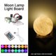thumbnail image 2 of 3D Moon Lamp Light Board 16 Color Led Lunar Light Remote Controller for Kid Room, 2 of 4