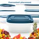 thumbnail image 4 of Recipientes de almacenamiento de alimentos PEDECO, 10 unidades, 500 ml, plástico sin BPA, 4 of 7