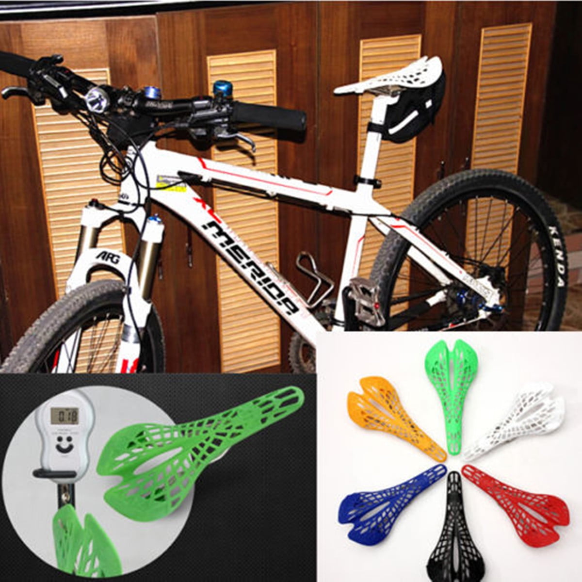 AU/_ Plastic BMX Bike Hollow Saddle Pad Seat Bicycle Cycling MTB Mountain Road Cu