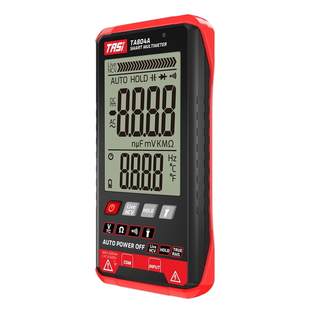 TASI TA804A Digital Multimeter Professional Auto Tester True RMS Multimeter Ultra-Thin Intelligent OHM NCV Voltage Meter