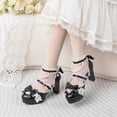 thumbnail image 5 of SACFOF Platform Mary Jane Heels Chunky Cute Gothic Lolita Dress Shoes Bow Platform Heels, 5 of 6