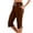 #Yoga Capris_1 Coffee, variant on Yoga Capris For Womens Summer Cropped Cut-Out Golf Capri Pants Lace-Up Elastic Waist Leggings Light Breathable Sweatpants Hiking Outdoor Camping Fishing Capris Pants with Pockets