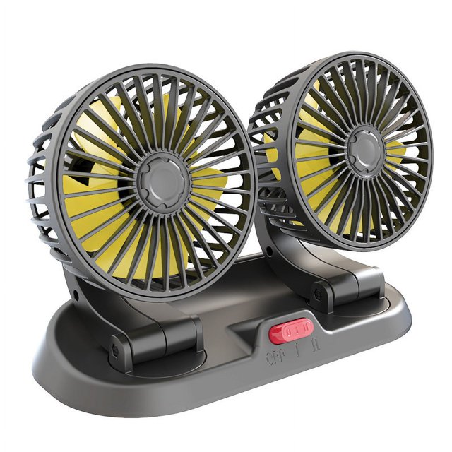 Ventilador de refrigeración de coche de doble cabezal 12V/24V para vehículos