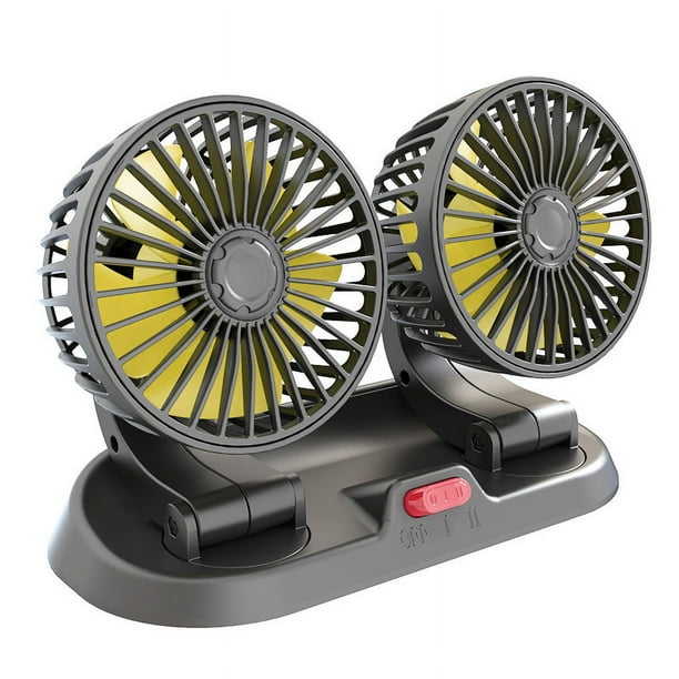 Ventilador de refrigeración de coche de doble cabezal 12V/24V para vehículos