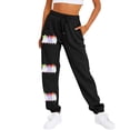 thumbnail image 1 of WILLBEST Pantalones Casuales para Mujer, Cintura Alta, Cintura Elástica, Estampado de Gato y Terciopelo, para Otoño E Invierno, con Un Bonito Estilo de Halloween. Extra Grande, 1 of 3