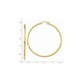 thumbnail image 2 of Primal Gold 14K Yellow Gold 2x55mm Tube Hoop Earrings, 2 of 4